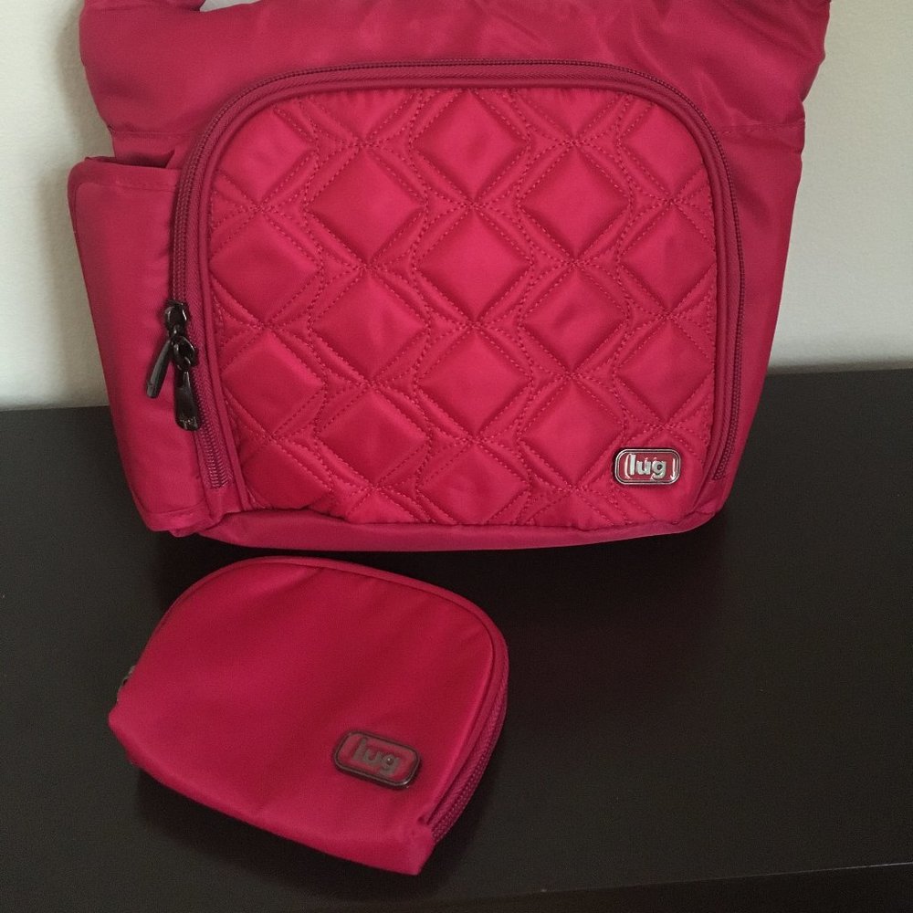 LUG - Sidecar in Rose Pink with coin purse - NWOT